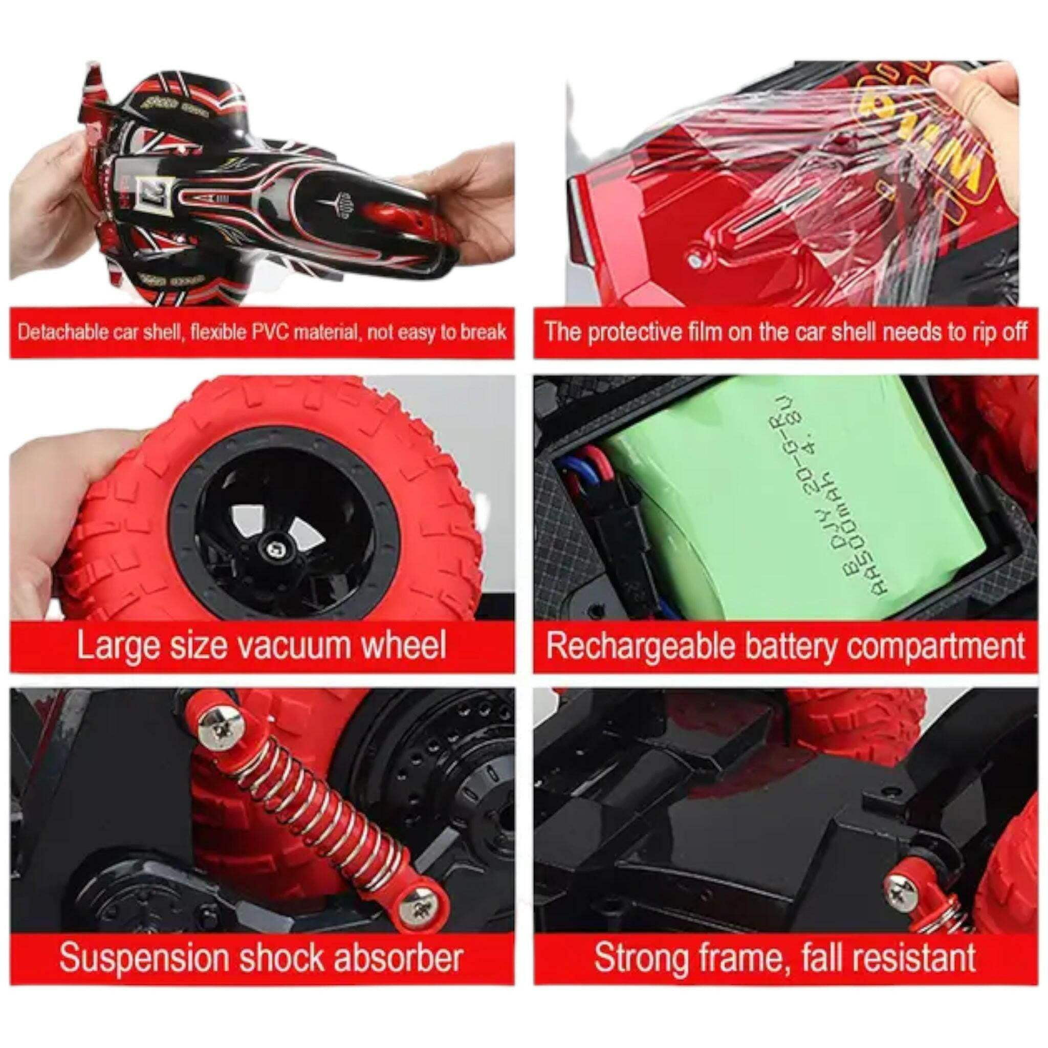 GN Universe Remote Control Car High Speed RC Stunt Car Toy With Light 360 Rotating Ages 6+