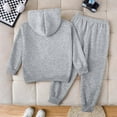 thumbnail image 5 of Kogui Little Girls Clothes Kid Girls Clothes - Girls Outfits Tie Dye Tops and Leggings Pants 2 Piece Spring Clothes Set Size 4T 5T (Grey,4-5 Years), 5 of 5