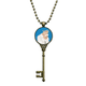 thumbnail image 1 of La Paz chica Paloma Azul patron anti - guerra Llavero Collar Colgante Bandeja Cadena Embellecida Unbranded M, 1 of 3