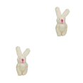 thumbnail image 4 of Inteprter Mini conejos articulados de mano conejito de peluche exquisito ramo de niños colgante muñeca regalos cumpleaños decoración del banquete de Beige 6cm 2piezas Inteprter CBP273805, 4 of 6