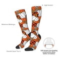 thumbnail image 5 of Picia Women Crew Soft Moisture-wicking Socks Various Pumpkins Pattern Design Cotton Socks, One Size fit All, 5 of 9