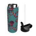thumbnail image 2 of Pofeuu Snake And Rose Print 18oz Sports Insulated Kettle, Sports Bottle Water Bottles For Men Women For Gym Hiking Camping Running Mountain Bike Outdoor Sports, 2 of 8