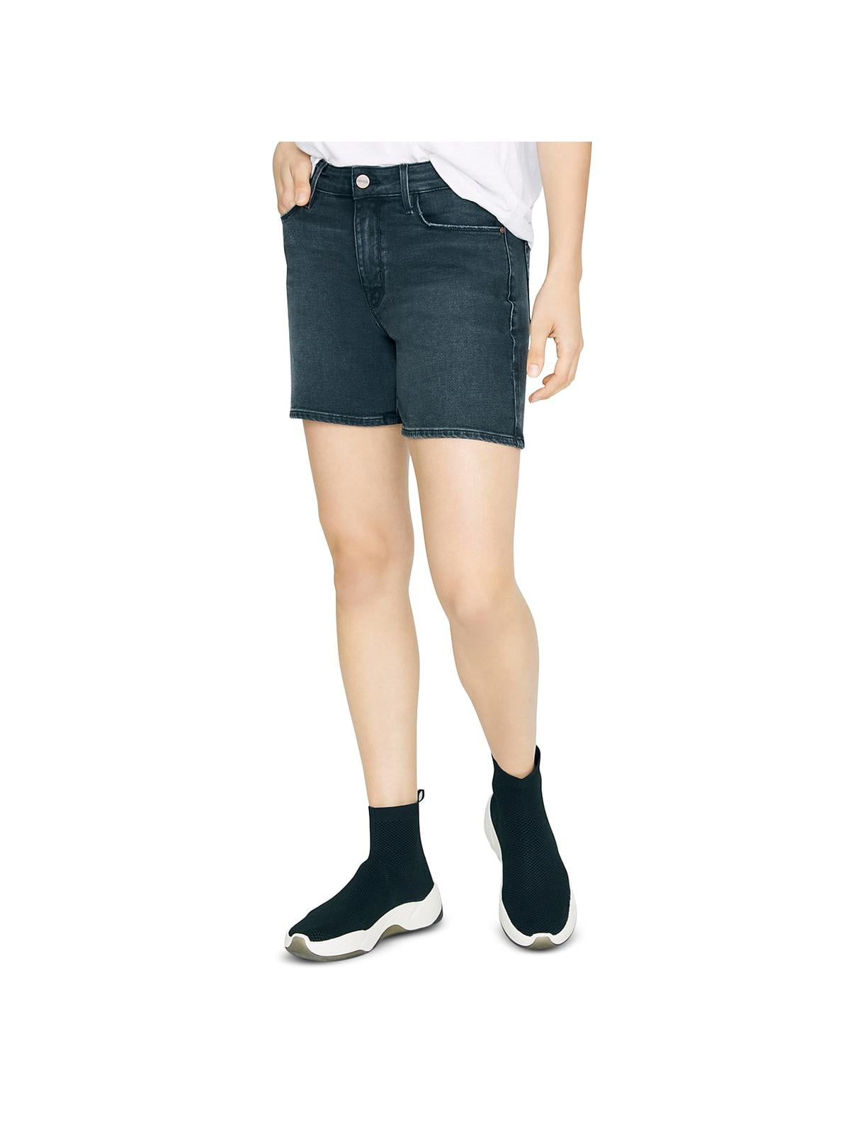 distressed bermuda shorts womens