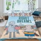 thumbnail image 2 of Sueños de robot Conjunto de sábanas temático, trío de piezas, cómodo y amigable con la piel, diseño único, regalo de decoración para el hogar para familiares, amigos y fans,135cm *200cm, 2 of 6