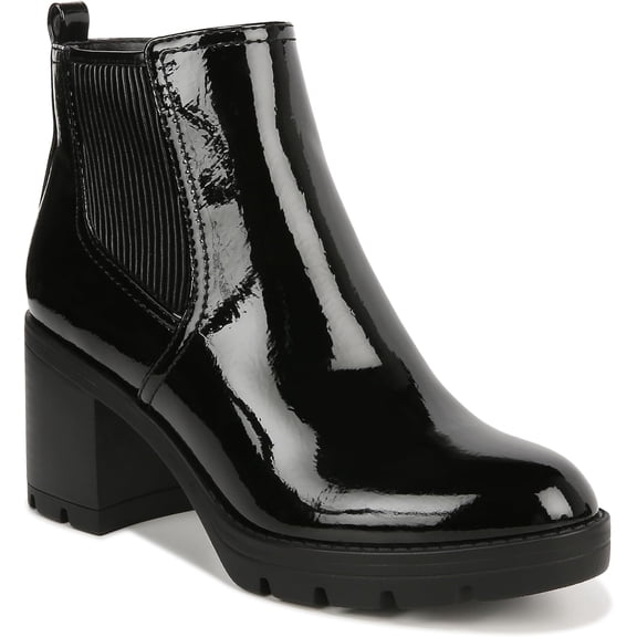 Naturalizer Women's Madalynn Boot Black Patent 9.5W