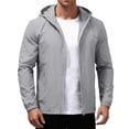 thumbnail image 2 of Mens Rain Jacket Raincoat Windbreaker Running Waterproof Lightweight Packable with Hood Travel Hiking Cycling, 2 of 6