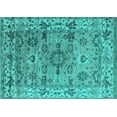 thumbnail image 1 of Ahgly Company Indoor Rectangle Oriental Turquoise Blue Industrial Area Rugs, 7' x 10', 1 of 4