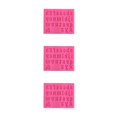 thumbnail image 2 of Wosthever Moldes de fondant cocina Lovely A-Z letras en inglés molde en relieve artesanía Candy Casting Die para celebración minúsculas/rosa Type1 NO1 Wosthever CBP267468, 2 of 6