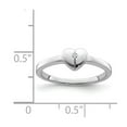 thumbnail image 4 of White Sterling Silver Ring Band Themed Cubic Zirconia CZ Clear, 4 of 5