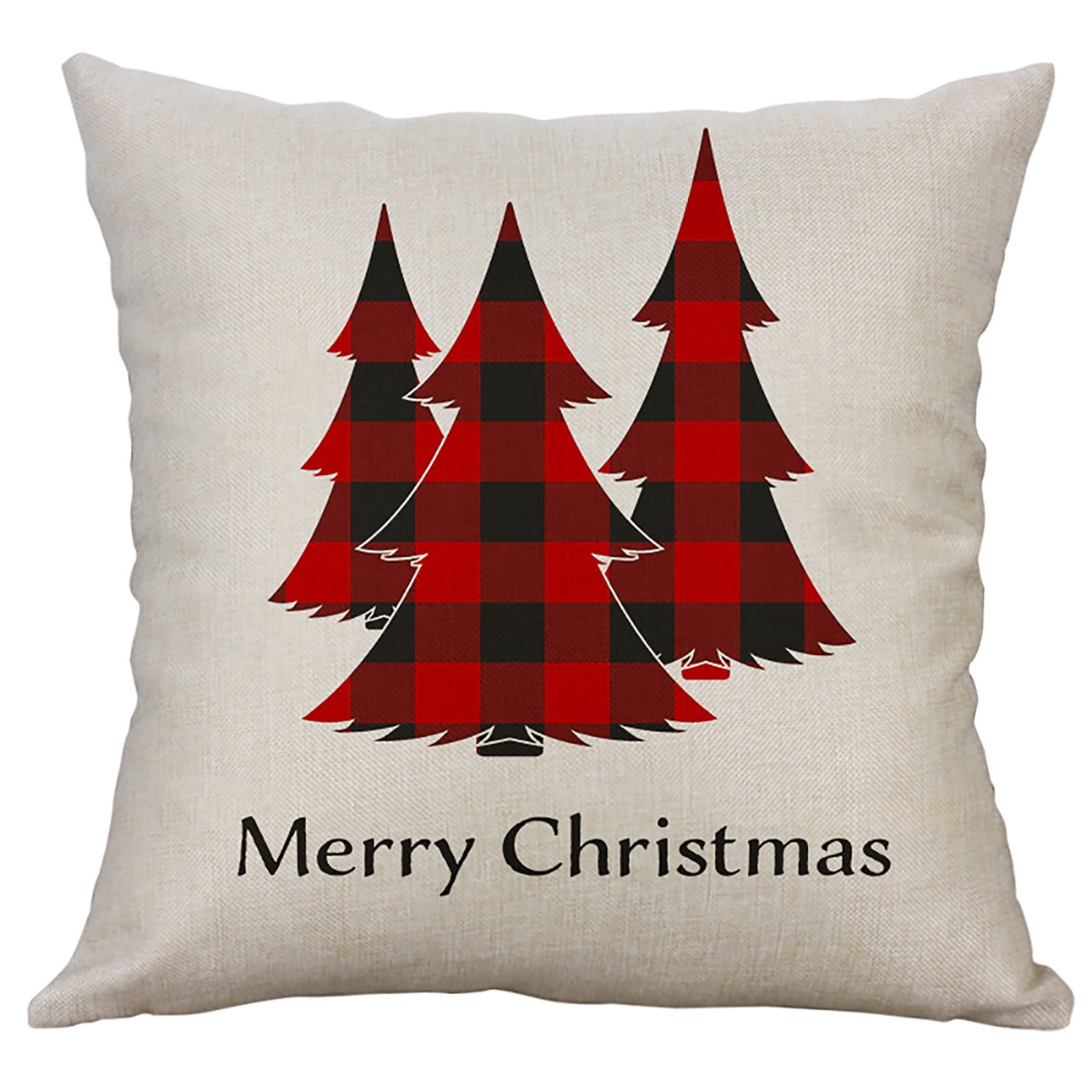 EQWLJWE Christmas Pillow Covers 18x18 for Christmas Decorations Merry