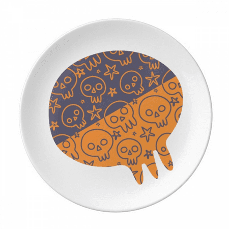 

Halloween l Cartoon Deck Plate Decorative Porcelain Salver Tableware Dinner Dish