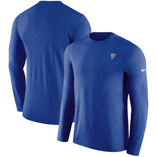 Los Angeles Rams Nike Alternate Sideline Coaches Long Sleeve T-Shirt ...