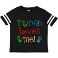 thumbnail image 3 of Inktastic My Nan Loves Me Boys or Girls Toddler T-Shirt, 3 of 5