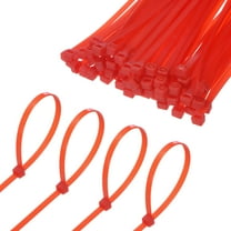 Uxcell 100-Pack Nylon Zip Ties 10 Inch 49 Lbs Self-Locking Cable Zip Ties for Indoor Outdoor Home Office Red