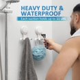 thumbnail image 3 of HAHDAXIA Shower Razor Holder Suction Cup 2 Pack, Vacuum Suction Razor Hanger for Shower Wall, Suction Door Hooks for Towel Loofah Sponge, Shower Razor Hooks for Bathroom Removable Waterproof,, 3 of 7