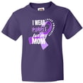 thumbnail image 3 of Inktastic I Wear Purple For My Mom Lupus Awareness Youth T-Shirt, 3 of 5