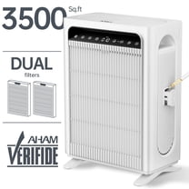 KNKA Pro Air Purifier, HEPA Air Purifier for Home Large Room up to 3500 Sq.ft – Double-Sided Filter for Pets Odor, Allergies, Dust, Smoke, with Air Quality Monitor, AHAM Verifide, Ultra-Quiet