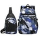 thumbnail image 1 of Camo Print Boys Backpack Set - Boys School Bag with Shoulder Bag, Camouflage Travel Backpack with Sling Chest Bag, 1 of 5