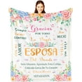 thumbnail image 1 of LHSHID Regalo para Mi Esposa Gifts for Wife in Spanish Regalos de Navidad/Aniversario para Esposa Manta Regalo para Mi Esposa Navidad/Cumpleaños/San Valentin Wife Birthday Gifts Blanket 40"x50", 1 of 7