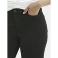 thumbnail image 4 of No Boundaries Mid Rise Bootcut Jeans, 32” Inseam, 1 or 2-Pack, Women’s, 4 of 7