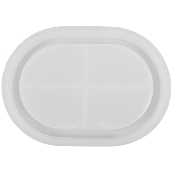 PTOOTP Silicone Mold Tray for Oval Candle Holders and Resin Crafts, Flexible Non-Stick Oval Mold for Candle Making