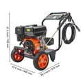 thumbnail image 4 of SKYSHALO 4400 PSI 4.0 GPM Gas Pressure Washer w/26 ft High Pressure Hose 5 Nozzles Gas Powered Washer, 4 of 9
