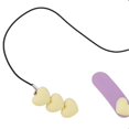 thumbnail image 2 of Light Yellow 3-Core Hearing Aid Clip for Elderly Children Single Ear Hearing Aid Anti-Lost Rope with Hairpin, 2 of 2