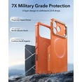 thumbnail image 2 of ESR Case with Stash Stand Compatible with iPhone 17 Pro Max, 7X Military-Grade Drop Protection & Camera Control, MagSafe Compatible Shock-Absorbing, Orange, 2 of 6