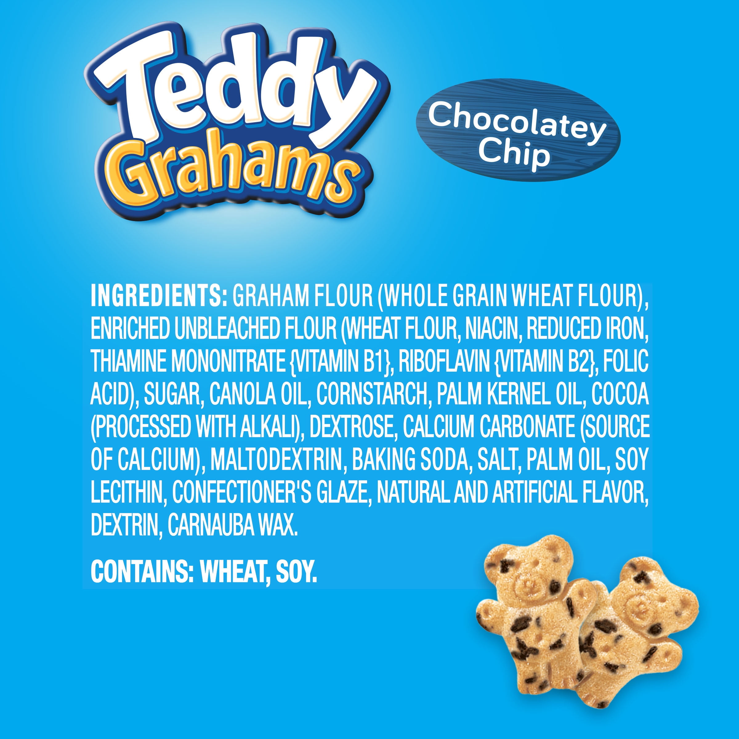 Teddy Grahams Chocolatey Chip Graham Snacks 10 Oz Walmart Com Walmart Com