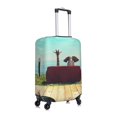 thumbnail image 3 of Daiia Elehpant And A Giraffe Looking At The Sea Luggage Cover, Thickened Washable Travel Luggage Covers, Elastic Unique Baggage Covers for 18-20 inch Luggage-Large, 3 of 9
