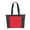 Black & Red, variant on DDI 2333790 Poly Zippered Tote Bag - Black Case of 48