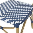 thumbnail image 4 of Noble House Groveport Outdoor Dining Chair - Aluminum - Set of 2 - Armless - Navy Blue/White, 4 of 7