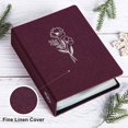thumbnail image 3 of WWS-Photo Album 4x6 100 Pictures 2 Packs, Small Mini Capacity Linen Photo Book Sets, Each Pack Holds 100 Top Loader Vertical Only Picture for Kids Boy Girls Purple, 3 of 4
