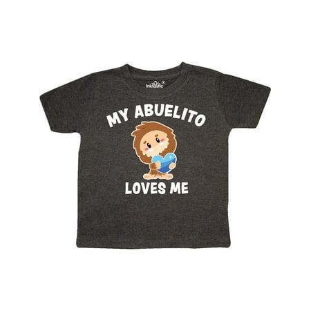 

Inktastic Cute Bigfoot My Abuelito Loves Me Gift Toddler Boy Girl T-Shirt