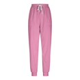 thumbnail image 4 of SRZYMJ Casual Corduroy Jogger Pants for Women Loose Elastic Waist Stretch Comfy Business Lounge Trousers with Pockets, 4 of 7