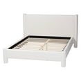 thumbnail image 3 of Baxton Studio Laria Modern White Teddy-Bear Fabric King Size Platform Bed, 3 of 6
