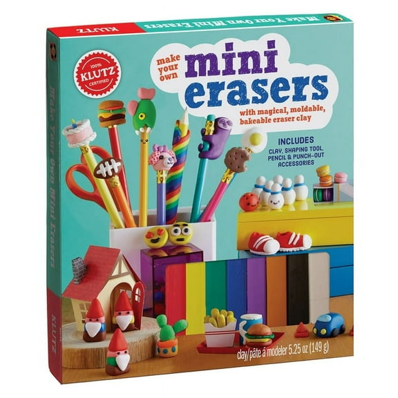 Make Your Own Mini Erasers Kit: With Magical, Moldable, Bakeable Eraser Clay (Other)