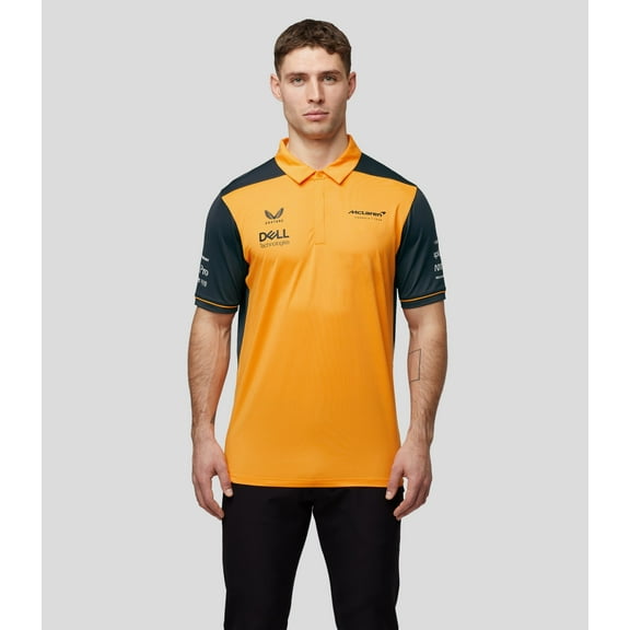 Mclaren F1 Men's Team Polo Shirt Orange
