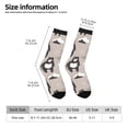 thumbnail image 2 of Fuzoiu Cartoon Bear Brown Print Athletic Crew Socks for Men & Women,Casual Crew Socks,Above Ankle Crew Socks for Business, Casual, 2 of 6