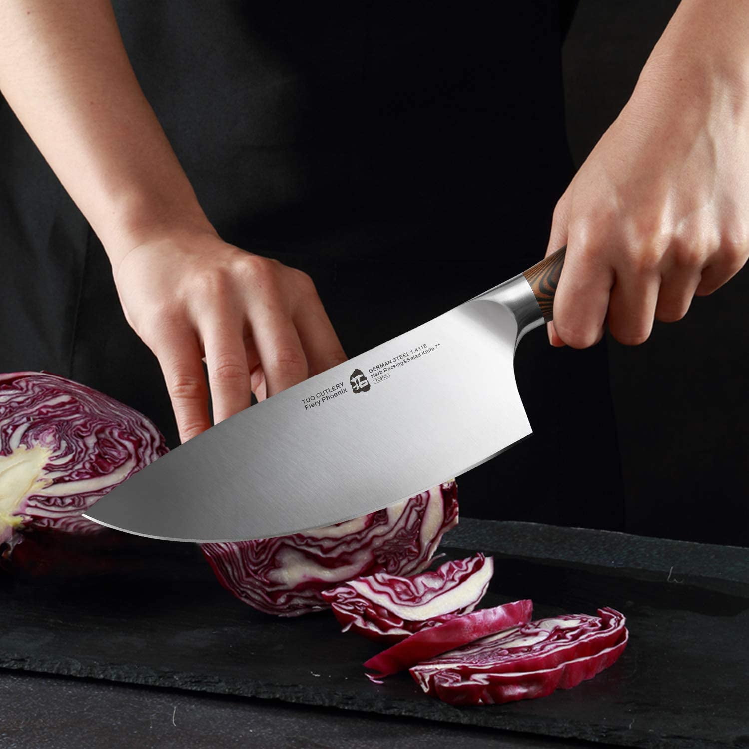 Cleaver Knife Set Kitchen Green Handle – Knife Depot Co.
