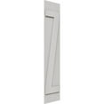thumbnail image 2 of Ekena Millwork 16 1/8"W x 80"H Timberthane Faux Rustic Three Board Joined Board-n-Batten Faux Wood Shutters w/Z-Board, Rough Cedar (Per Pair), 2 of 9
