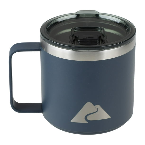 Ozark Trail 15 oz Vacuum Insulated Stainless Steel Blue Coffee Mug