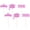 Pink, variant on Getwin,Glitter Graduation Cutouts Cap Sticks,Red 2026 Graduation Party Decor,6PCS Glitter Grad Cutouts and Cap Sticks Decorate Table Vases for College Graduation Party Centerpiece Displays