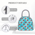 thumbnail image 4 of Balery Crab Swims In The Ocean Bolsa de Almuerzo para Mujeres, Caja de Almuerzo, Bolsa de Almuerzo Pequeña Impermeable, Tote de Almuerzo Reutilizable con Gran Capacidad, 4 of 6