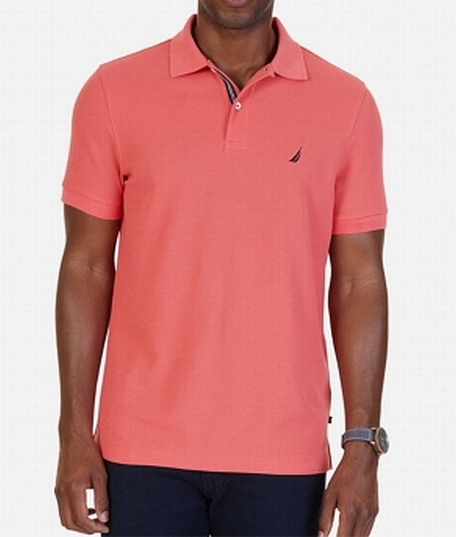 Nautica Nautica NEW Pink Mens Size 2XL Slim Fit Polo Rugby Performance Shirt