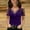Purple Sexy Tunic T-Shirts B, variant on Women's Trendy Trendy Tunic T-Shirts Flash Pick Hot Drilling Color Block Off Shoulder Halter V Neck Shirts Dressy Slim Fit Flowy Casual Blouse 2023 Summer Net Yarn Short Sleeve Tees Red 6