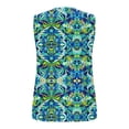 thumbnail image 4 of Pounoo Womens Tank Tops Tropical Print Sleeveless Crew Neck Loose Fit Breathable Stretchy Pullovers Casual Daily Blouses Vacation Style Gift, 4 of 6
