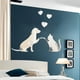 thumbnail image 5 of Pegatinas decorativas de pared acrílicas con diseño de animales | Vinilos decorativos removibles de perros y gatos | Arte de pared reflectante autoadhesivo para sala de estar, dormitorio infantil, 5 of 6