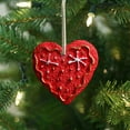 Fuebueo Christmas Ball Ornaments Resin Vintage Painting Resin Heart