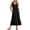 Black, variant on ANRABESS Women Summer Maxi Dresses A-line Tiered Flowy V Neck Sleeveless Swing 2026 Casual Beach Travel Sundress with Pockets
